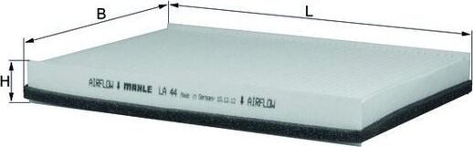 Салонный фильтр Mahle. Артикул LA 44