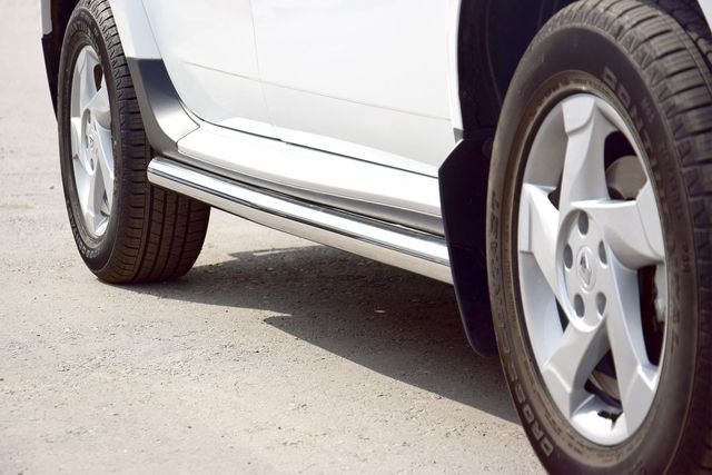 Пороги PT Group труба d63 вогнутая для Renault Duster I 2012-2020. Артикул RDU220301