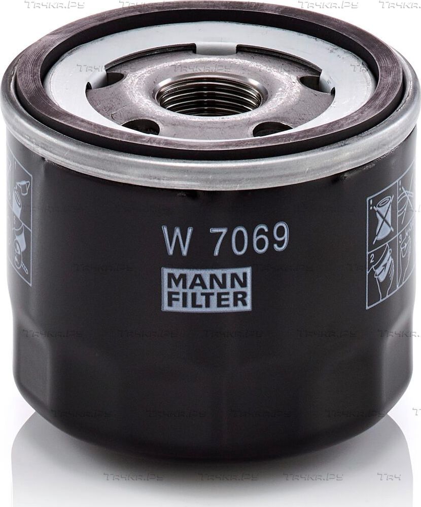 Масляный фильтр Mann-Filter для SsangYong Tivoli 2015-2026. Артикул W 7069