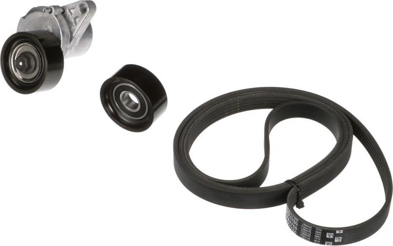 Приводной ремень поликлиновой с роликами (комплект) Gates Micro-V® Kit. Артикул K015PK1750