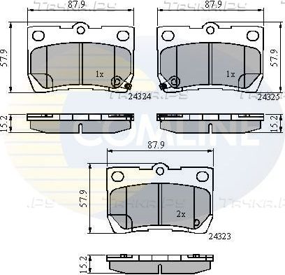 Тормозные колодки Comline Comline. Артикул CBP31729