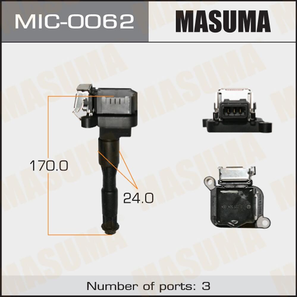 Катушка зажигания Masuma. Артикул MIC-0062