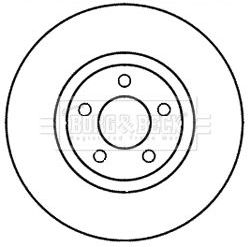 Тормозной диск Borg & Beck. Артикул BBD5980S