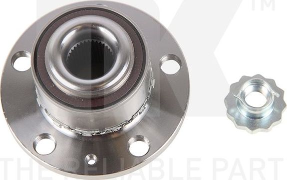 Ступица колеса с интегрированным подшипником (в сборе) NK передняя для Skoda Roomster I 2006-2015. Артикул 754310