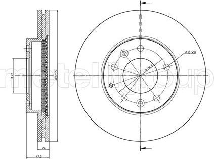 Тормозной диск Trusting. Артикул DF1037