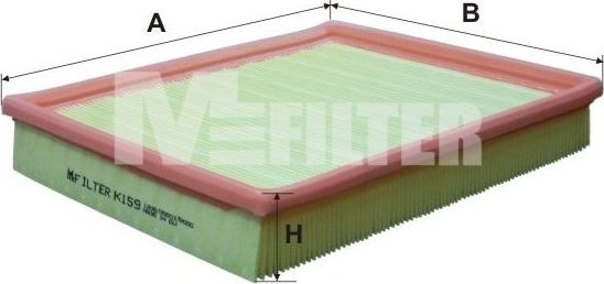 Воздушный фильтр MFilter. Артикул K 159