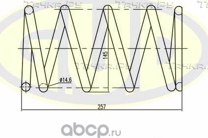 Пружина подвески G.U.D.. Артикул GCS292614