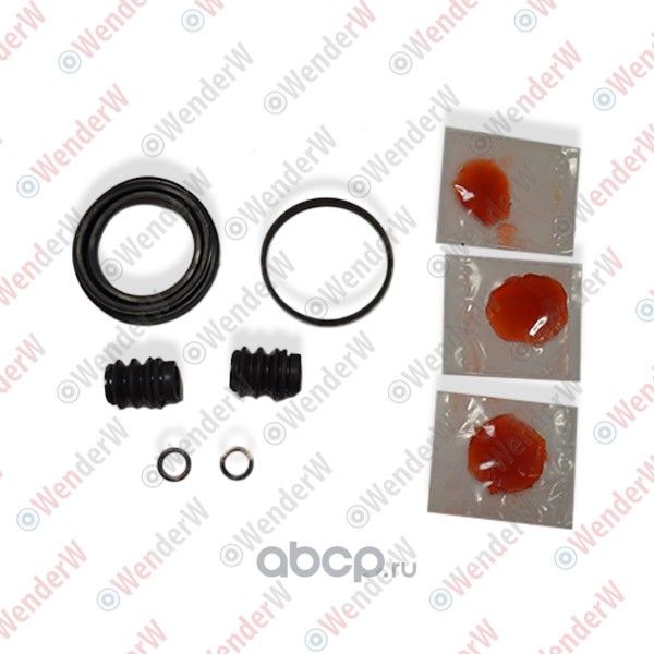 РЕМКОМПЛЕКТ ПЕРЕДНЕГО СУППОРТА HONDA CIVIC 1.6 LS 5AT (06-...), CIVIC 1.8 LS 6MT (Wenderw). Артикул WE0104R