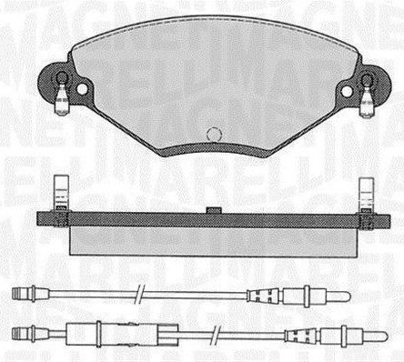 Тормозные колодки Magneti Marelli. Артикул 363916060181
