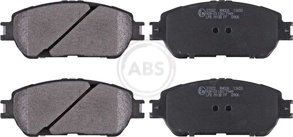 Тормозные колодки ABS. Артикул 37822