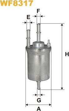 Топливный фильтр WIX Filters. Артикул WF8317