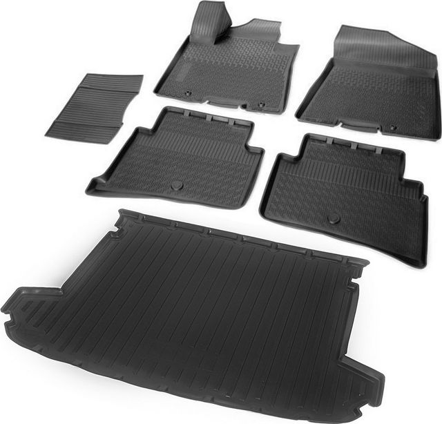 Комплект ковриков Rival для салона и багажника Kia Sportage IV 2016-2018 2018-2026. Артикул K12805003-4