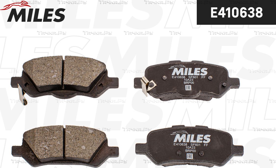Тормозные колодки Miles (Low-Metallic). Артикул E410638