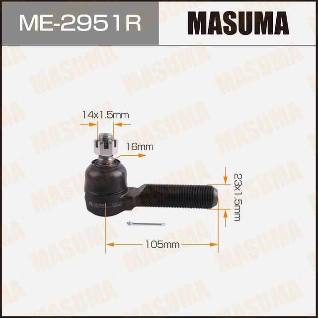 Наконечник рулевой тяги Masuma. Артикул ME-2951R