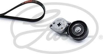 Приводной ремень поликлиновой с роликами (комплект) Gates Micro-V® Kit для Lexus NX I 2014-2026. Артикул K013PK870