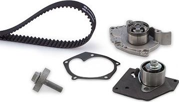 Помпа (водяной насос) с комплектом ремня ГРМ Gates PowerGrip® для Renault Laguna II 2001-2007. Артикул KP15610XS
