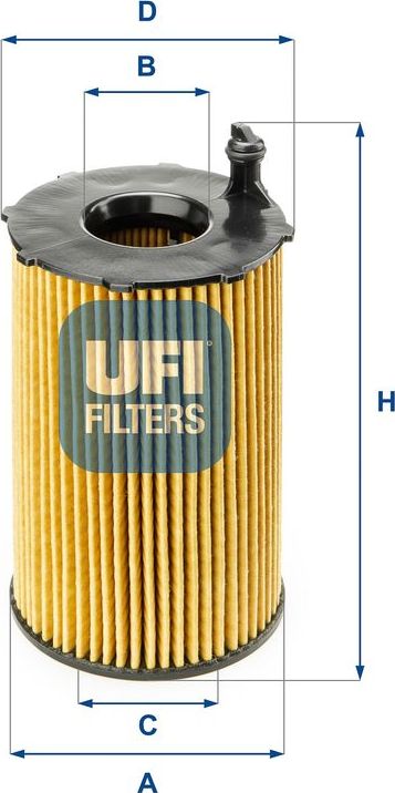 Масляный фильтр UFI. Артикул 25.141.00