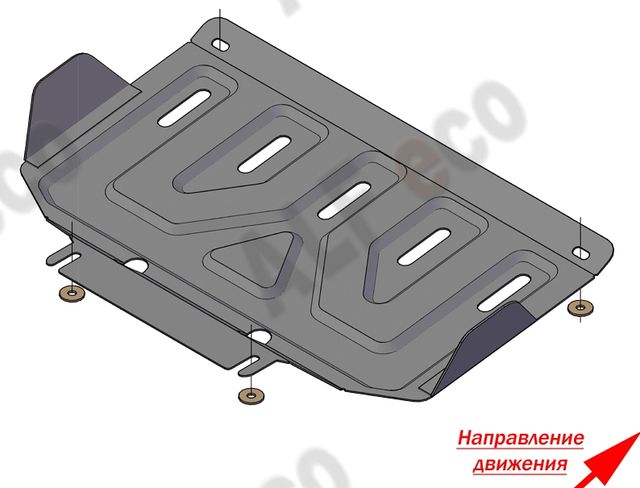 Защита алюминиевая Alfeco для радиатора DW Hover H5 2017-2019. Артикул ALF.31.14al
