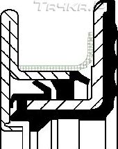 Сальник коленвала Corteco (PTFE (Polytetrafluorethylen)) для John Deere 7030 2007-2026. Артикул 49359586