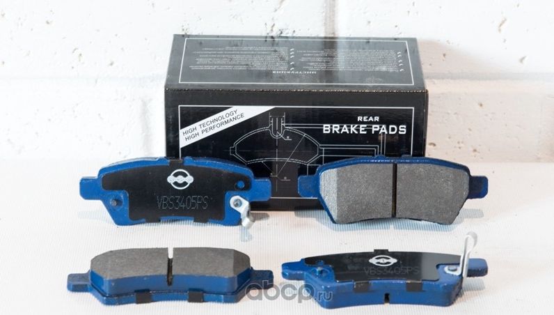 Колодки тормозные дисковые задние (Vite). Артикул VBS3405PS