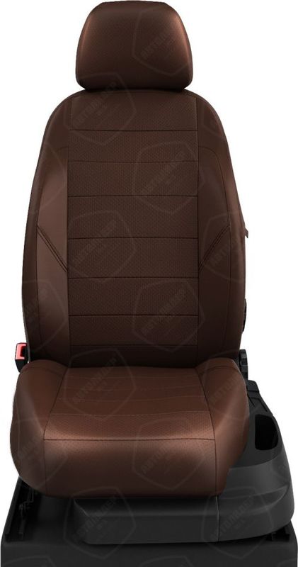 Чехлы Автолидер на сидения для Honda Civic IX хэтчбек 2012-2024, цвет Шоколадный. Артикул HA14-0110-EC29