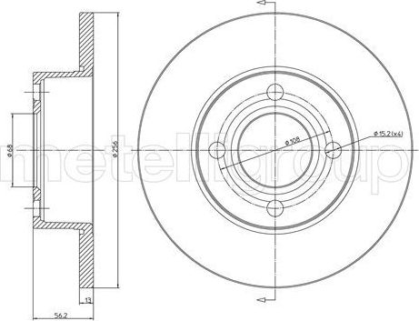 Тормозной диск Trusting передний для Audi 80 V (B4) 1991-1996. Артикул DF630