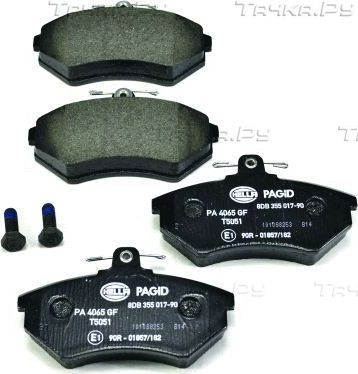 Тормозные колодки Hella передние для Audi A4 I (B5) 1994-2000. Артикул 8DB 355 017-901