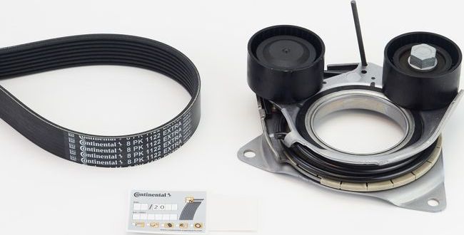 Приводной ремень поликлиновой с роликами (комплект) ContiTech. Артикул 8PK1122 EXTRA K1