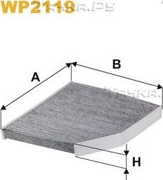 Салонный фильтр WIX Filters для Ford Transit Custom I 2012-2026. Артикул WP2119