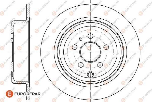 Тормозной диск Eurorepar задний для Lancia Zeta 1995-2002. Артикул 1618861180