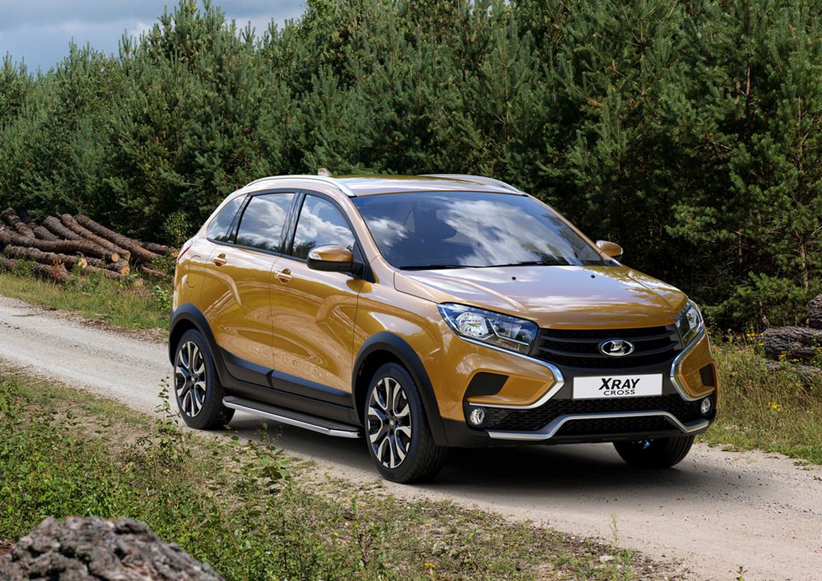 Пороги алюминиевые Rival Premium для Lada Xray Cross 2018-2026. Артикул A173ALP.6005.1