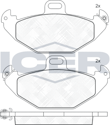Тормозные колодки Icer. Артикул 181314