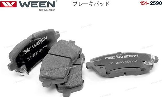 Тормозные колодки WEEN передние для Subaru Justy IV 2007-2011. Артикул 151-2590