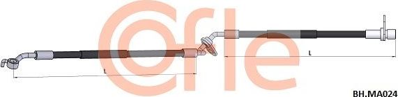 Тормозной шланг Cofle. Артикул 92.BH.MA024