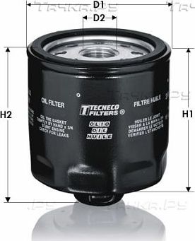 Масляный фильтр  Tecneco Filters для Ford Transit Custom I 2015-2026. Артикул OL1303