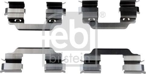 НАБОР КОМПЛЕКТУЮЩИХ ДЛЯ ТОРМОЗНЫХ КОЛОДОК Renault Febi Bilstein. Артикул 182718