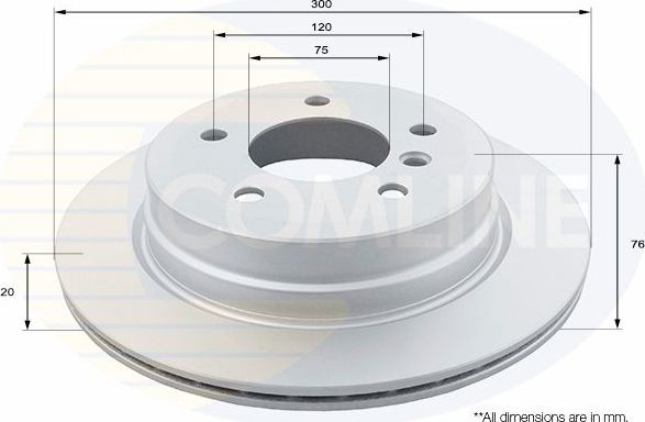 Тормозной диск Comline. Артикул ADC1743V