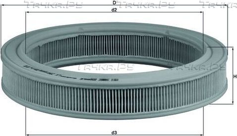Воздушный фильтр Mahle. Артикул LX 294