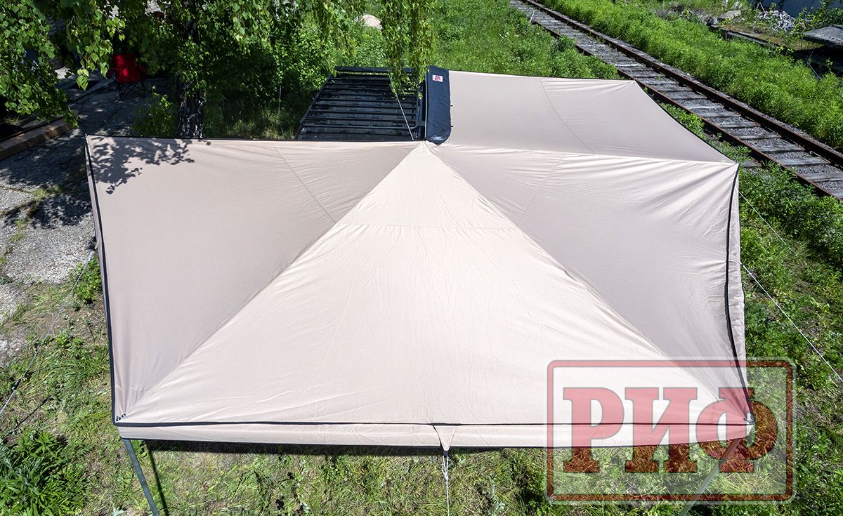 Маркиза автомобильная РИФ комбинированная (прямоугольная с веерной частью) 2,5х3,0 м (правая). Артикул RIFAVF073030602