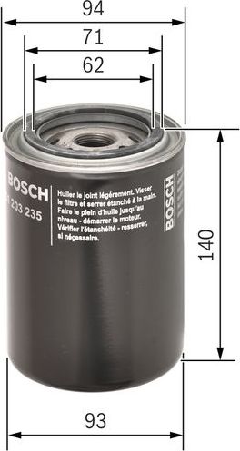 Масляный фильтр Bosch. Артикул 0 451 203 235