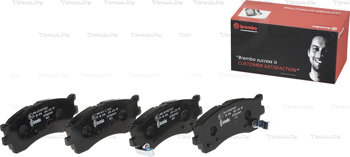 Тормозные колодки Brembo передние для Kia Rio I 2002-2005. Артикул P 30 016
