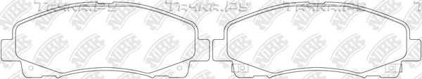 Тормозные колодки NiBK. Артикул PN28003