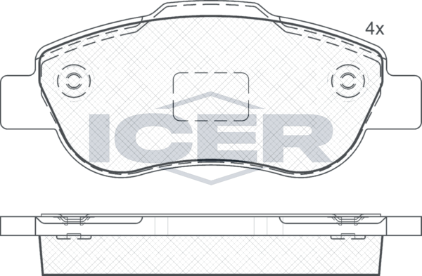 Тормозные колодки Icer. Артикул 181659