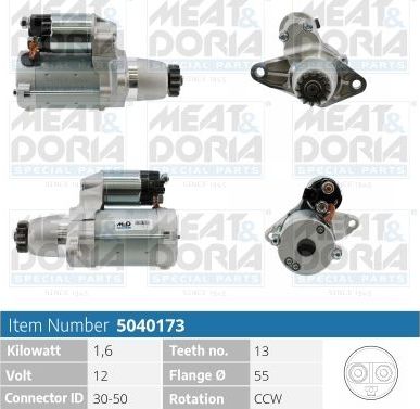 Стартер Meat & Doria для Toyota Avensis II 2003-2008. Артикул 5040173