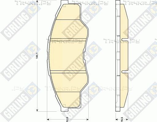 Тормозные колодки Girling. Артикул 6135009