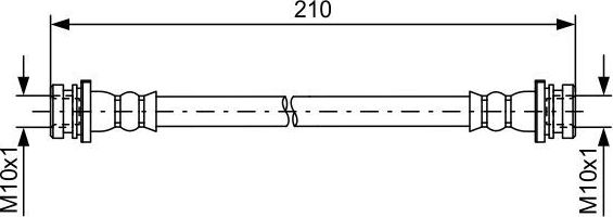 Тормозной шланг Bosch. Артикул 1 987 481 628