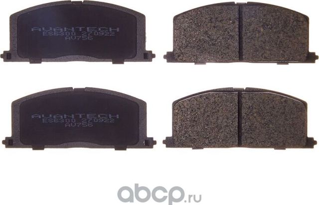 Колодки тормозные дисковые (Avantech) Avantech. Артикул AV756