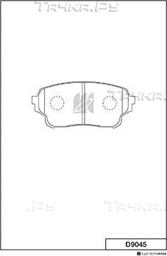 Тормозные колодки MK Kashiyama передние для Nissan Note II 2013-2026. Артикул D9045