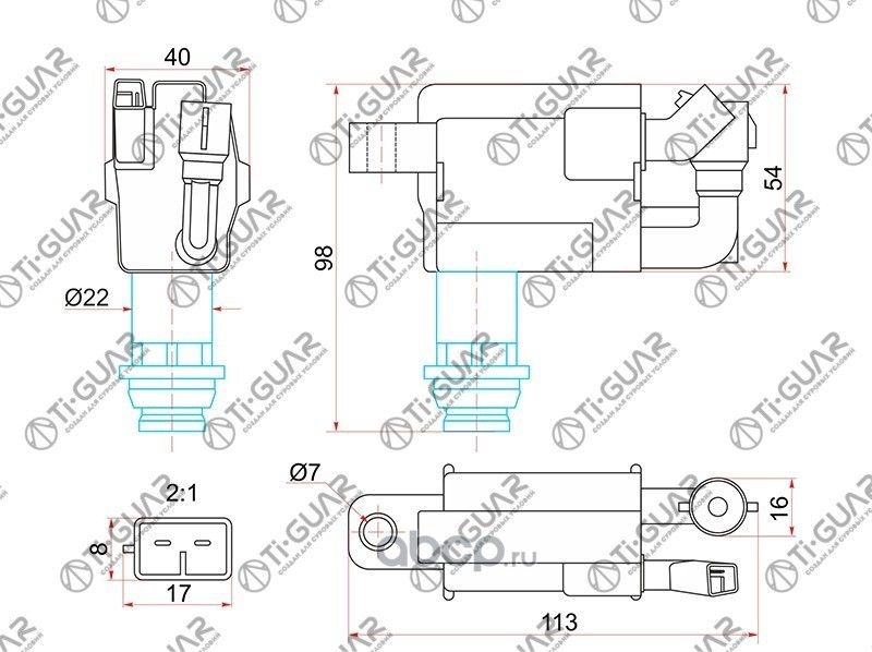 Катушка зажигания (TI-Guar). Артикул TG9091902216