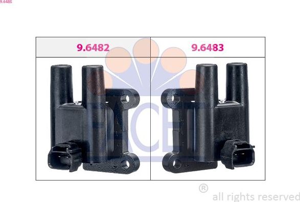 Катушка зажигания Facet Made in Italy - OE Equivalent. Артикул 9.6485